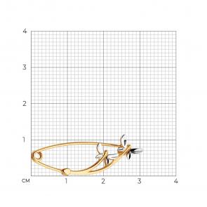 Золотая булавка SOKOLOV 040340 фото